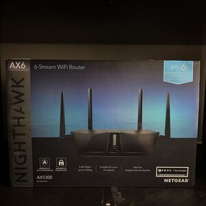 NETGEAR - Nighthawk AX5300 Dual-Band Wi-Fi 6 Router - Black - RAX49S-100NAS - UD